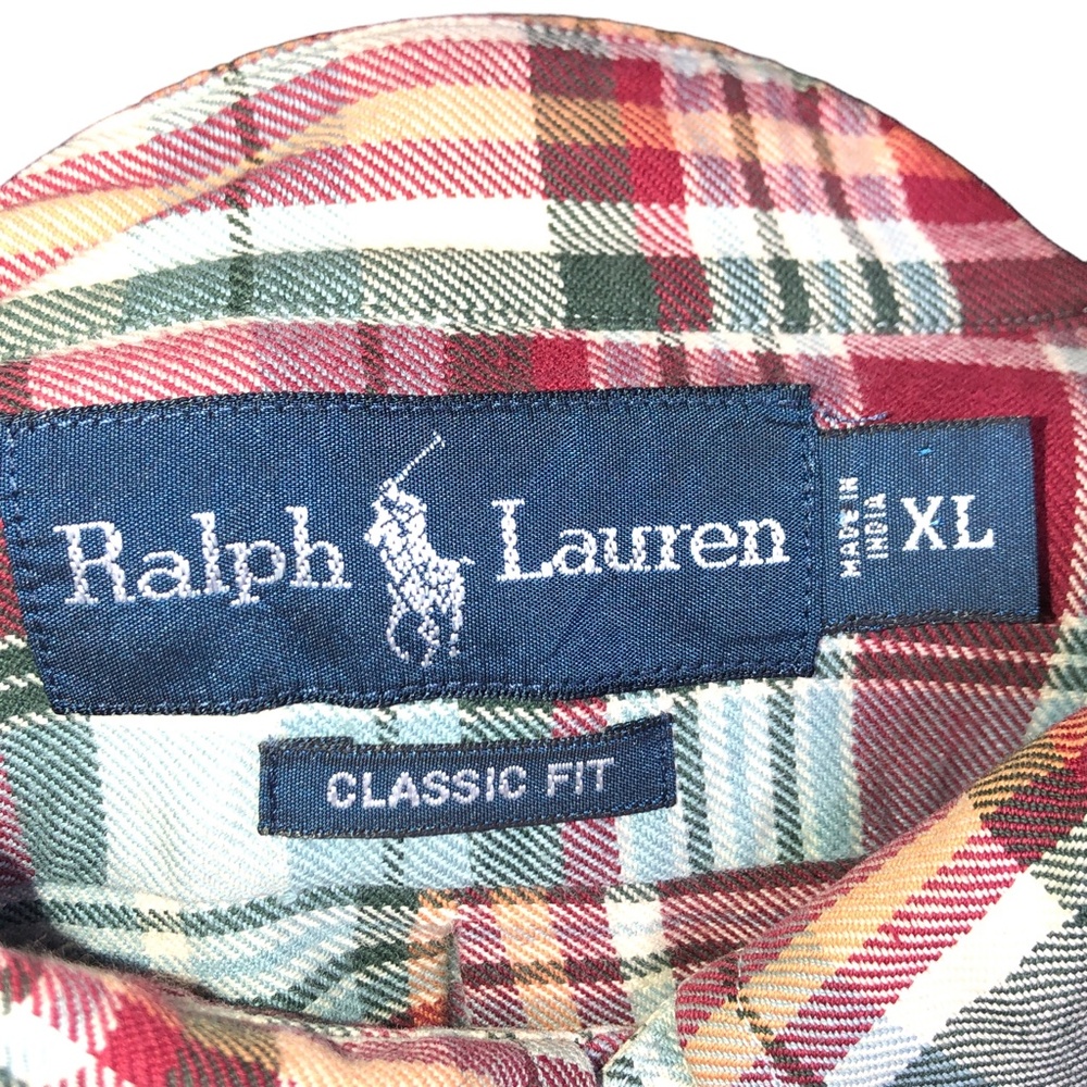 Ralph Lauren Classic Fit Plaid Button Down Shirt  Size XL - Picture 2 of 11